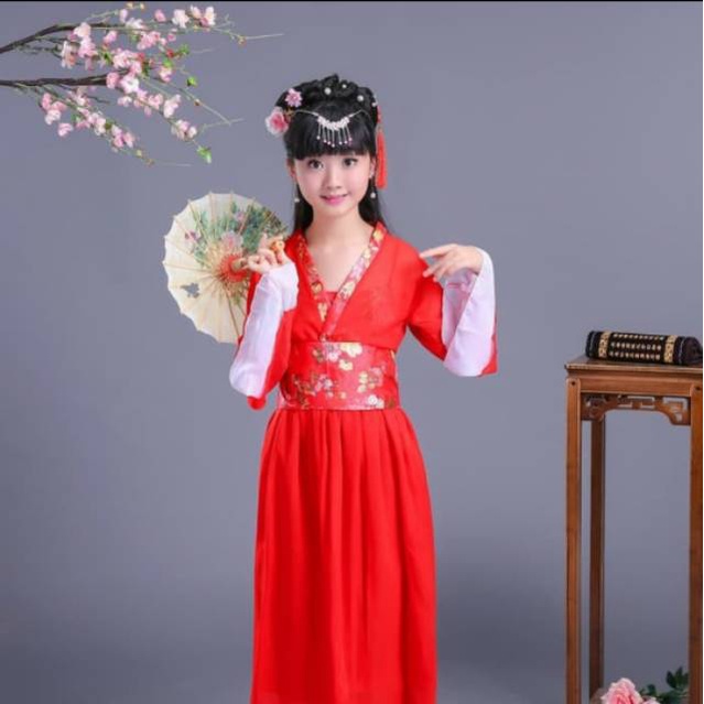 Kostum Menari Oriental Cheongsam Anak Murah Congsam Baju Imlek Murah