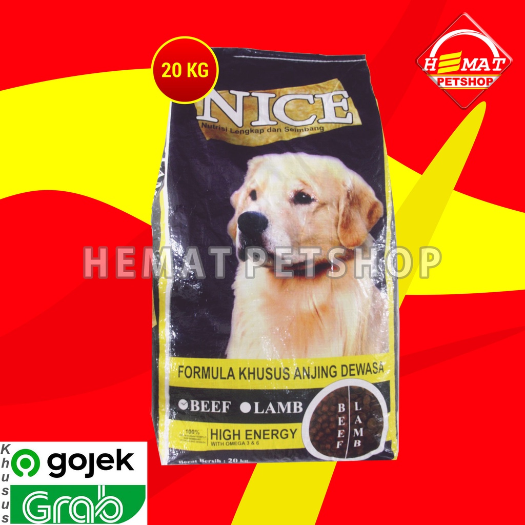 [GOSEND] Makanan Anjing Nice Dog Lamb 20kg / NiceDog 20 kg / Dog Food