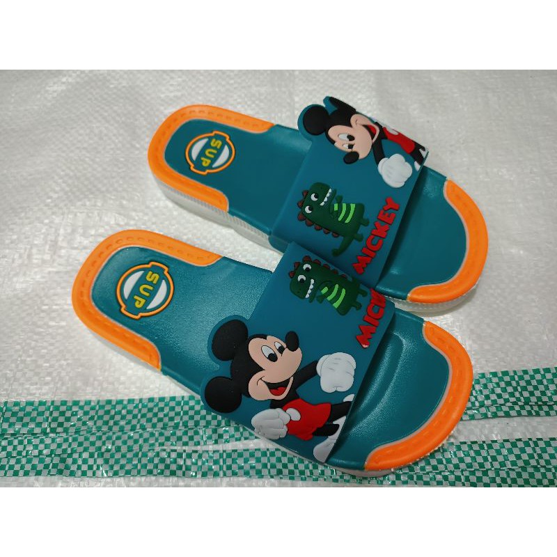 Sandal Selop Anak Karakter Mickey Mouse Disney / Slop Anak Mickey Mouse Impor