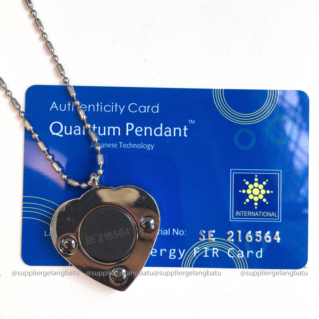 KALUNG KESEHATAN quantum Pendant LOVE HIJAU GERMANIUM bersertifikat