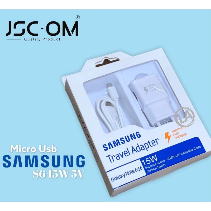 Charger S8 dengan kabel Type C Micro USB 1meter cas HP android universal