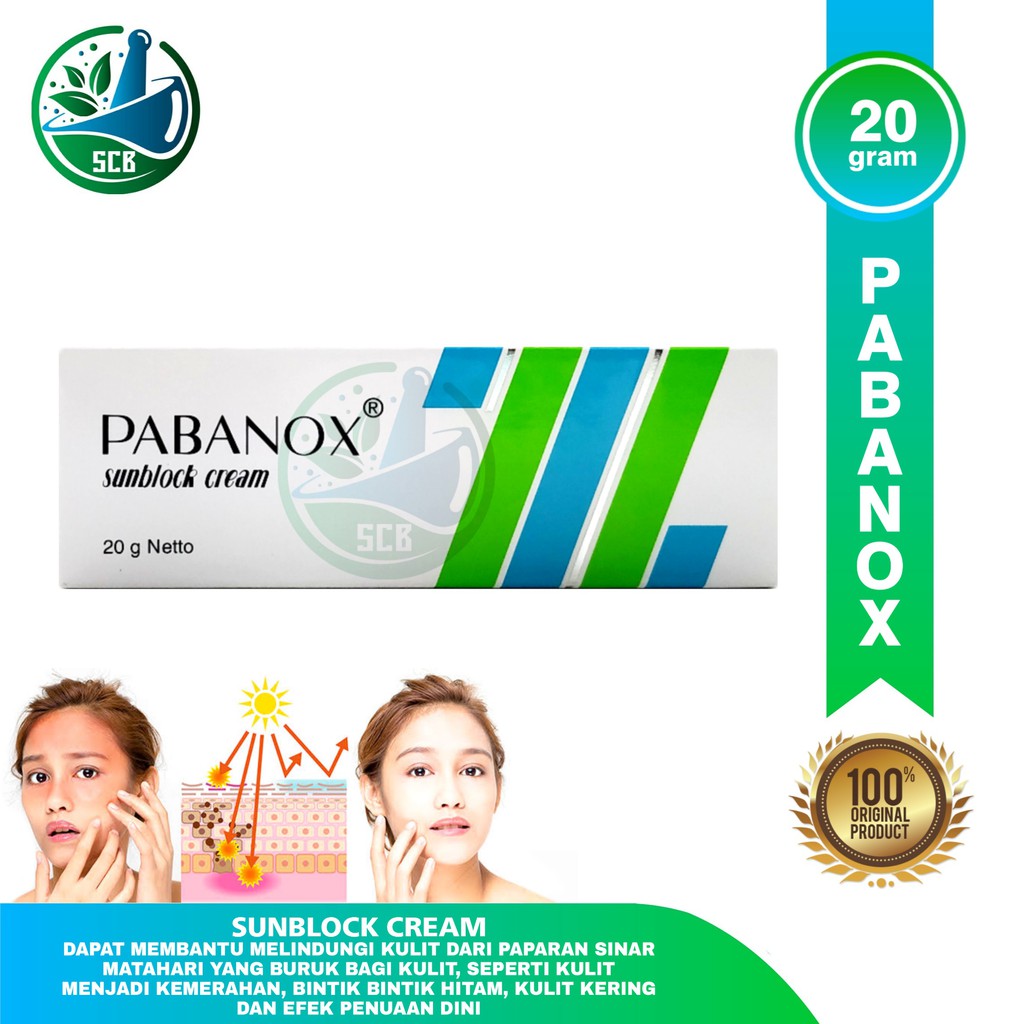 Pabanox Sunblock Cream 20 Gram Tabir Surya Aftersun