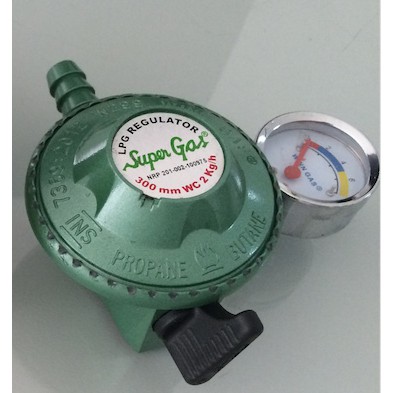 Kepala Gas LPG Regulator Winn Gas W299M + Meter ber SNI