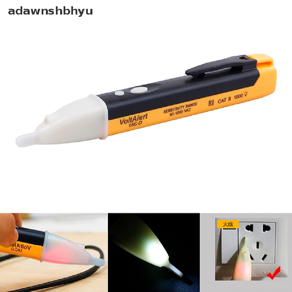 Adawnshbhyu Pensil Tes Non-Kontak 1AC-D Pena Listrik Induksi Ultra-Safe VD02 Detector