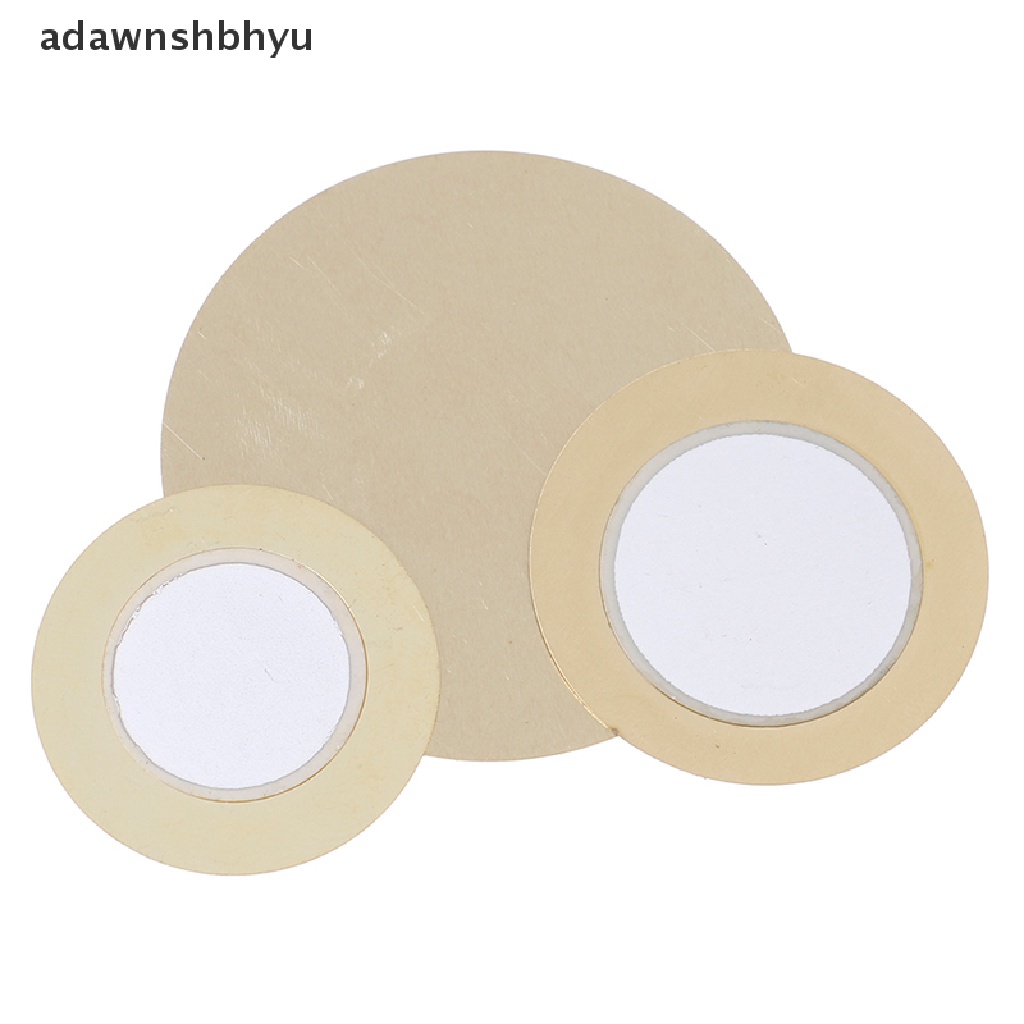 Adawnshbhyu 10Pcs 12-50mm piezo elements sounder sensor pad Pemicu Bulat drum disc Tembaga