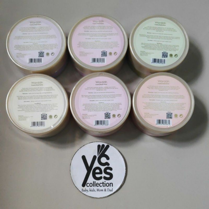 Wardah Creamy Body Butter 50 ml Lavender Ginger Passion Fruit Olive Milk Pearl Rose Strawberry Melembabkan Melembutkan kulit