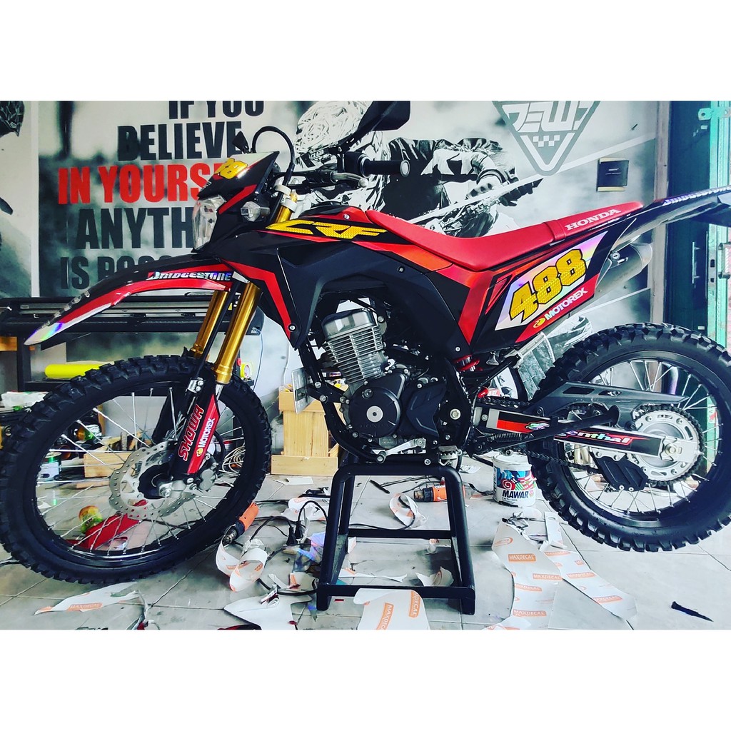 DECAL CRF MURAH DECAL CRF MURAH KEREN DECAL CRF SIMPEL DECAL CRF HOLOGRAM PELANGI