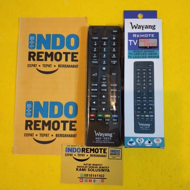 REMOTE WAYANG MULTI TV AQUA SANYO