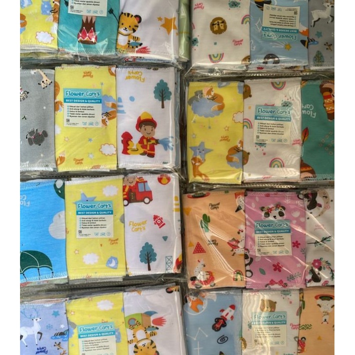 (3 pcs) Gurita bayi Instan | Gurita Rekat Flower Cart's | Perekat Baby Warna Print FC