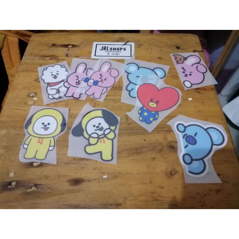 

STICKER BT21 SABLON GOSOK 7CM DTF TERIMA CUSTOM