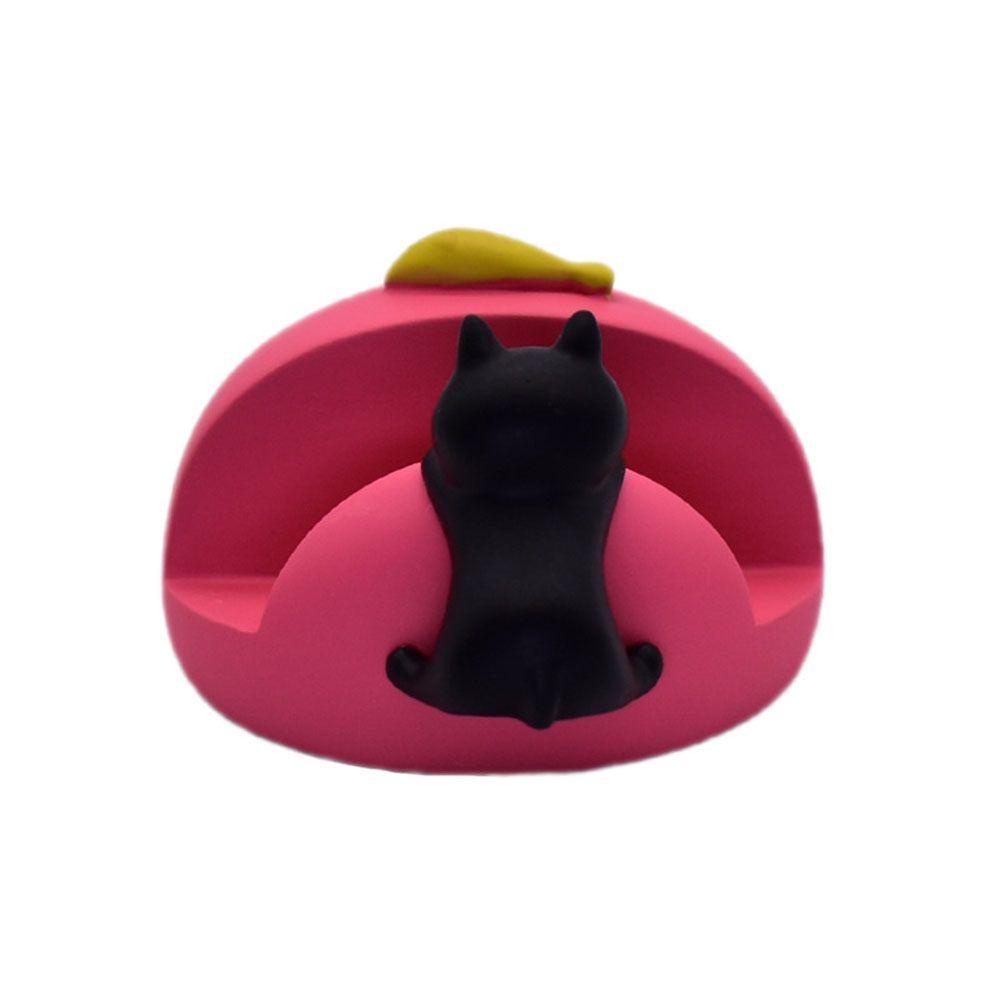 Rebuy Phone Holder for Smart Phone High Quality Aksesoris Rumah Kartun Hewan Desktop Kucing Malas Holder