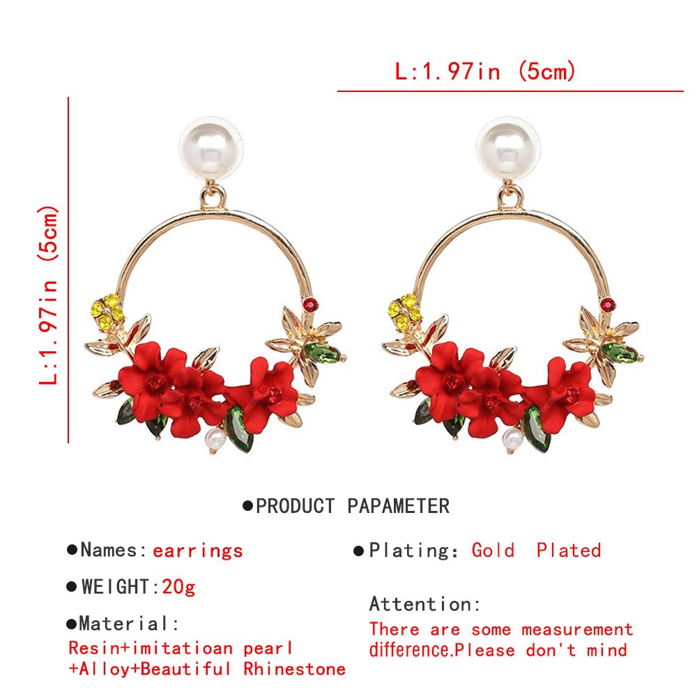 Anting Desain Bunga jewllery Mutiara anting Korea