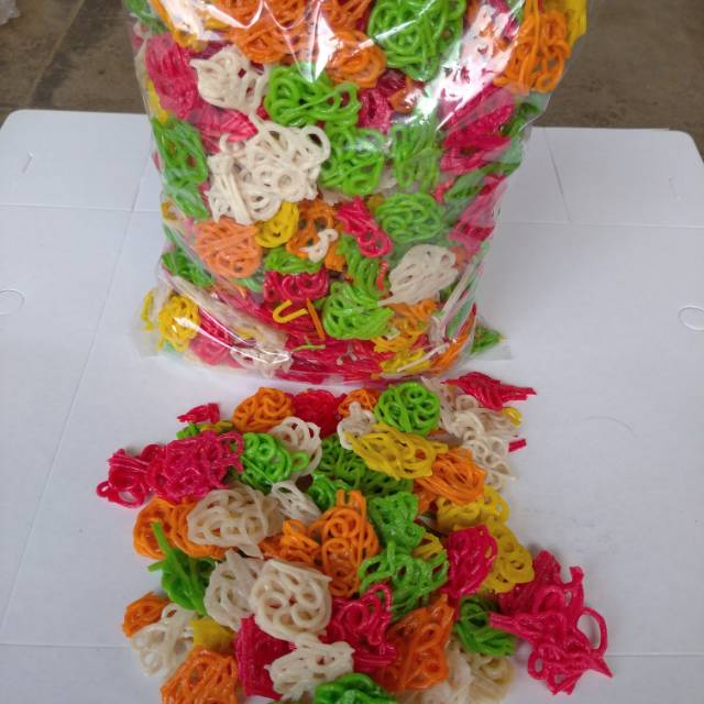 

Krupuk mawar mini warna 500gr