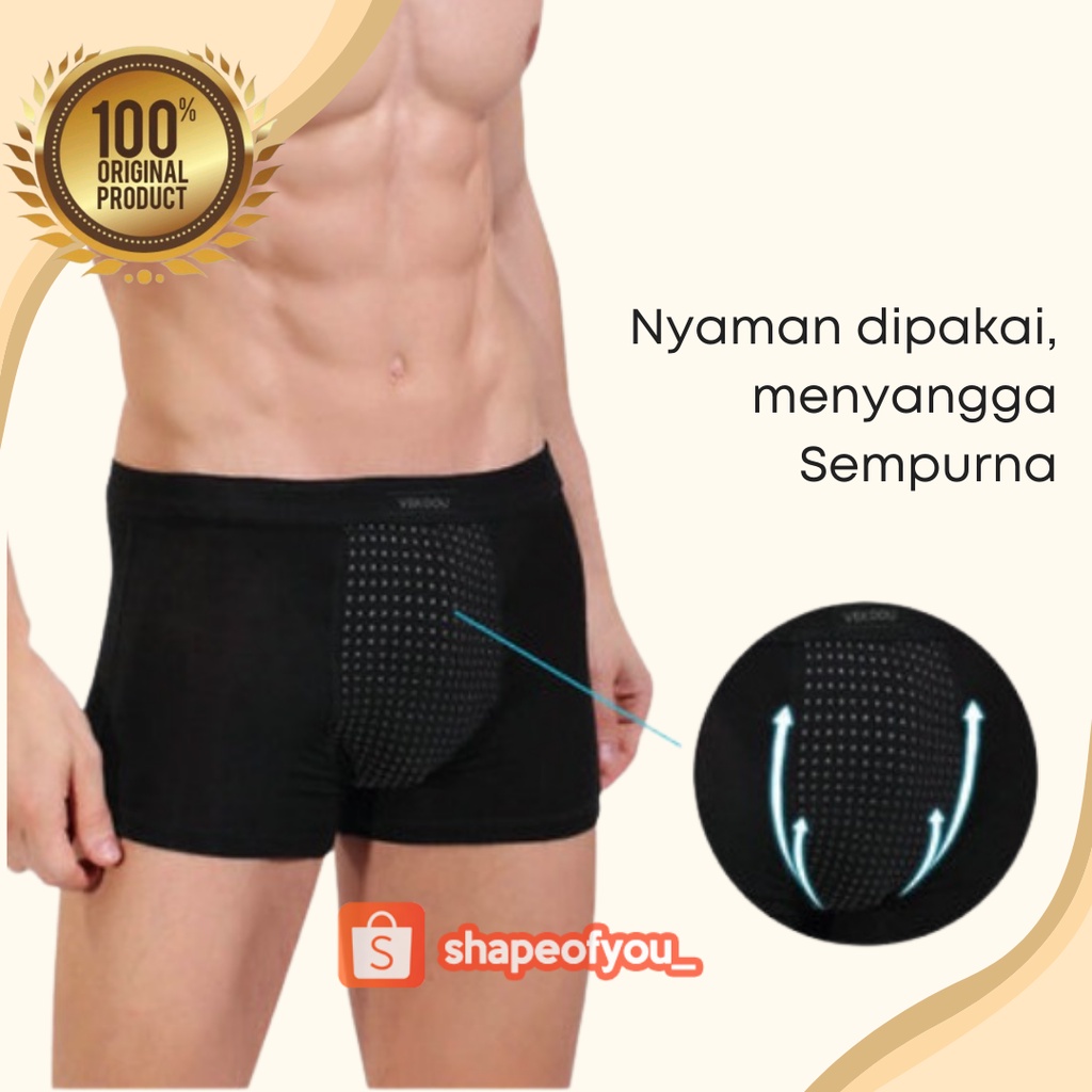 CD Pria Dewasa Celana Dalam Kesehatan Pria Laki-laki Magnetic Vakoou Man Original Men Boxer Size Kecil - Jumbo Dingin Murah Nyaman Bahan Premium