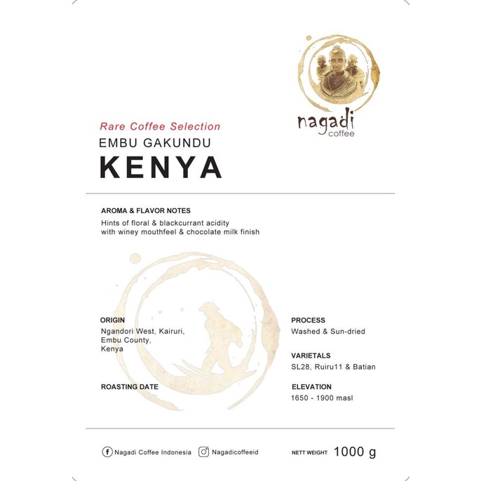 

Rare Coffee Bean / Biji Kopi Kenya Embu Gakundu
