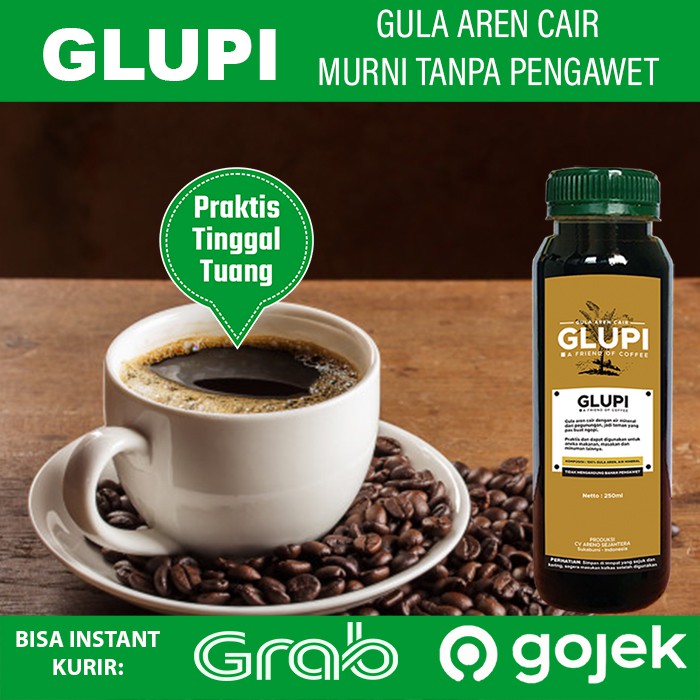 

Glupi - Gula Aren Cair - Gula Kawung Original - Organic Palm Sugar - Untuk Kopi Dan Bubble Drink