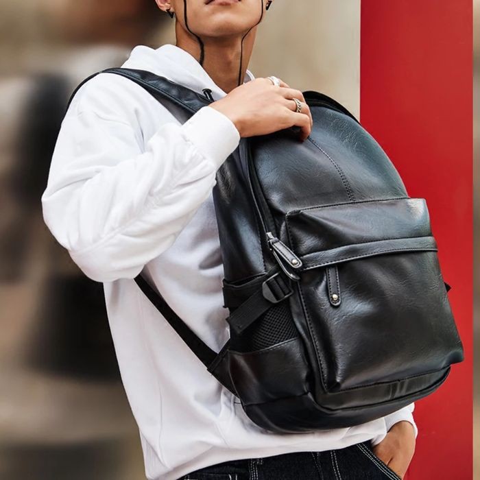 Tas Ransel Kulit Pria Tas Pria Tas Punggung Cowok keren terbaru