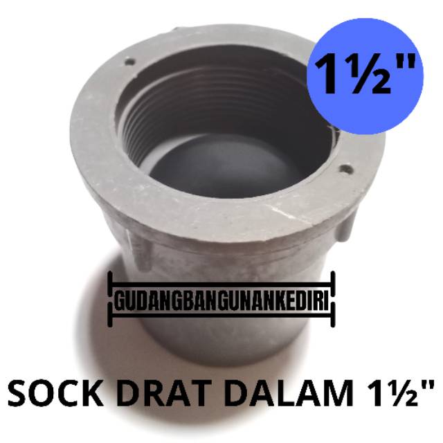 Sok drat dalam 1 1/2&quot; faucet socket JAYA PVC