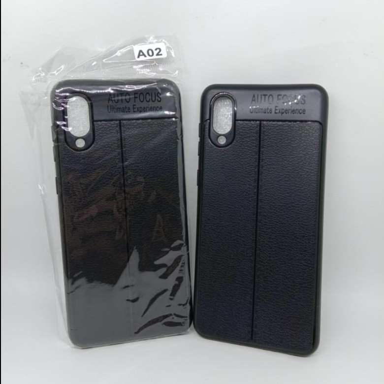 SAMSUNG A02/M02 CASE SOFTCASE AUTO FOKUS LEATHER KULIT JERUK