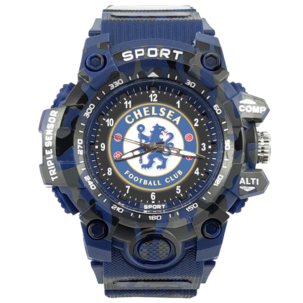 (ISTIMEWA BOSSQUE) JAM CUSTOM CHELSEA STRAP ARMY - 5 Warna