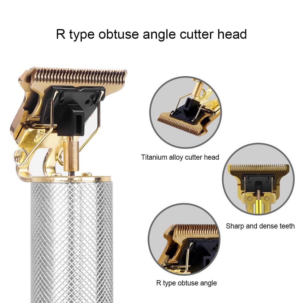 Alat Cukur Elektrik Profesional Hair Trimmer Detailer Cordless / Mesin Cukur Rambut Cas T9 / Pisau Cukur Jenggot