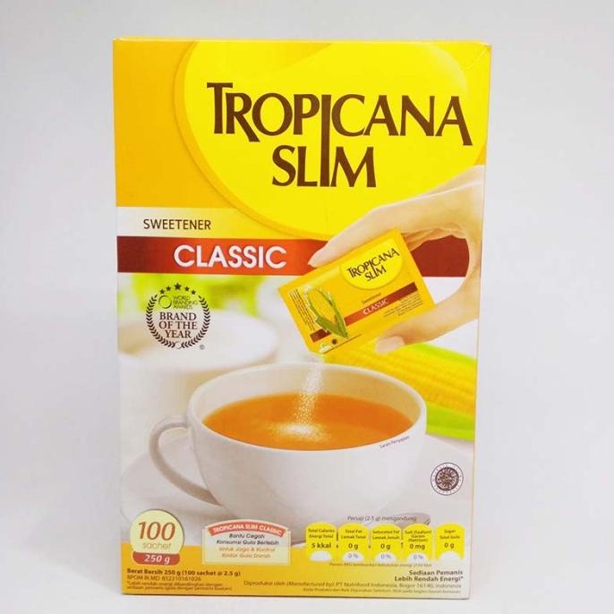 

:>:>:>:>] TROPICANA SLIM SWEETENER CLASSIC 100'SX 2 GR