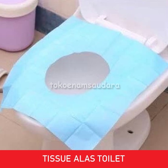Toilet Seat Cover Alas Duduk Closet Tissue Portable Tisu Tatak WC