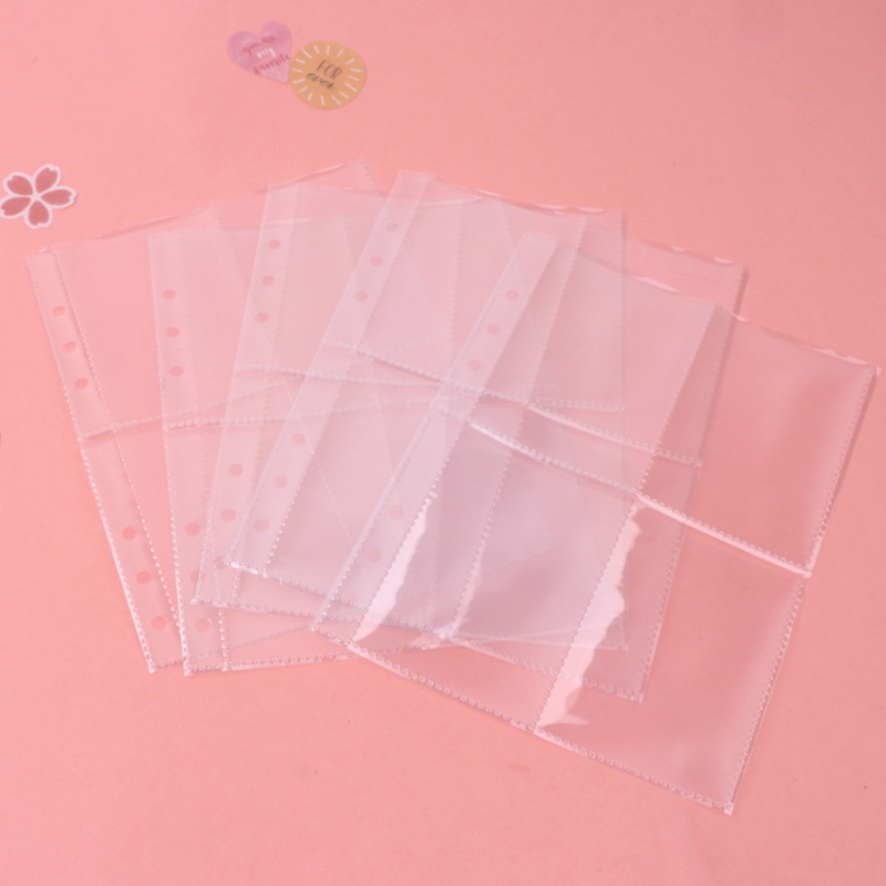 【A5 Sleeves】10Pcs Standard A5 Sleeves Transparent Photo Album Binder Refill Inner Sleeves KPOP Lomo Cards Photocard PC Storage Loose-leaf