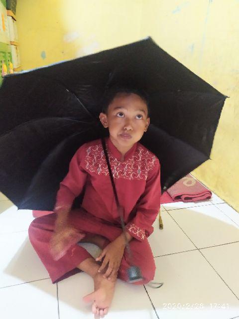 Payung Lipat 3 / Dimensi / Line Brown / Beruang / Grc - 8390