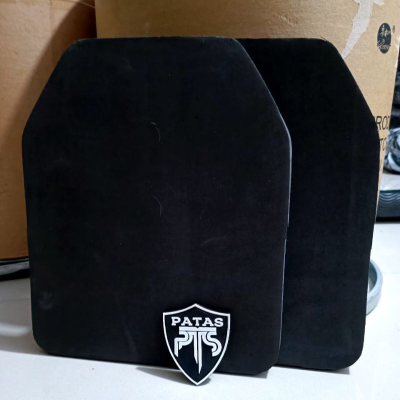 Patas - Dummy Plate Hitam / Dummy Rompi Body Vest / Kevlar Replika Busa