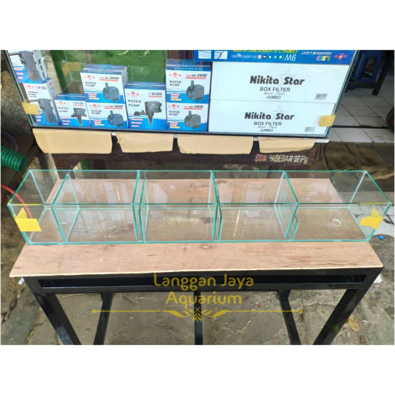 TOP FILTER KACA AQUARIUM UKURAN 100x15x15 CM