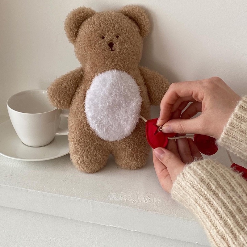 Korea pocket love bear cuddle and hidden food toy