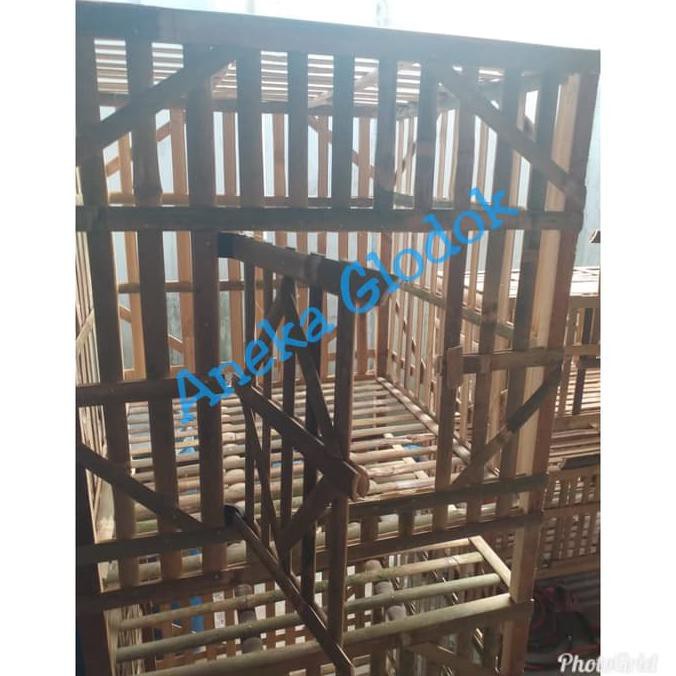 Bayar Ditempat Tb2504 Kandang Ayam Jago Bambu Lipat