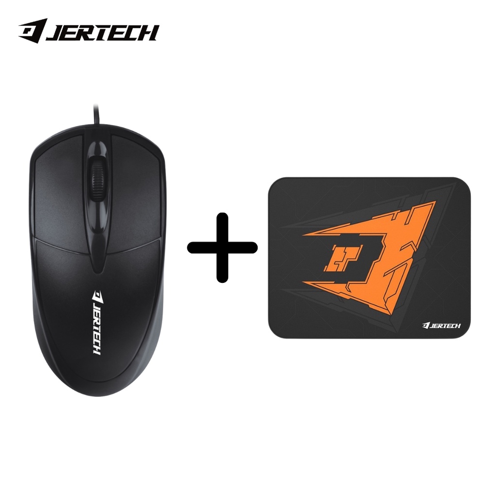 JERTECH Paket Bundle Mouse M110 Plus Mousepad MP32 Professional Gaming Mouse