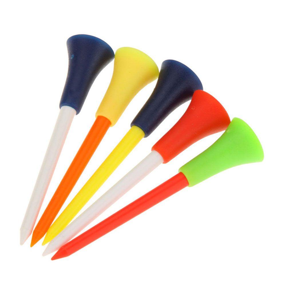 Quinton Golf Tees Plastik 83mm Bantalan Karet Multi Warna