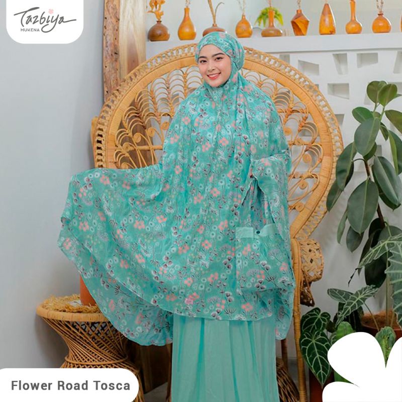 MUKENA TAZBIYA KOMBINASI FLOWER ROAD SERIES ALLSIZE