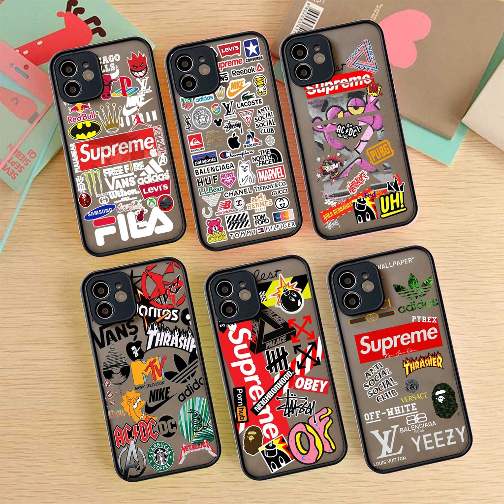 Case Choice Xiaomi Redmi Note 8 Pro 9 9A 9C 9T Note 9 Note 9 Pro Motif Sticker Branded Keren Soft Case Aero Kesing Case Hp Terbaru Sarung Hp All Type HP UV