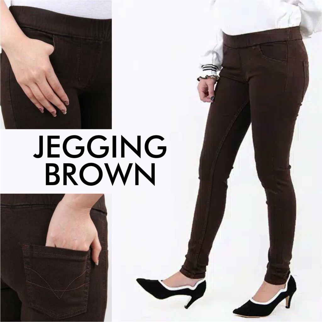 CELANA PINGGANG KARET BIGSIZE JUMBO SOFTJEANS STRETCH JEGGING ADA 35-38 39-42 CELANA LEGGING