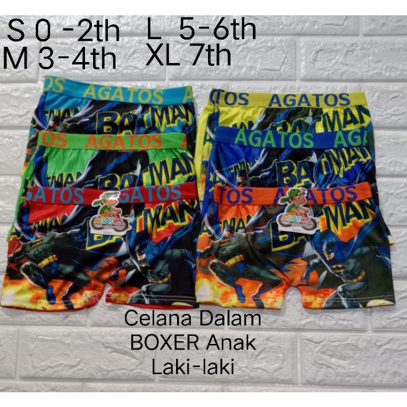 Celana Dalam  BOXER (338/7092) Anak Laki-laki gambar menarik Usia 0-7th