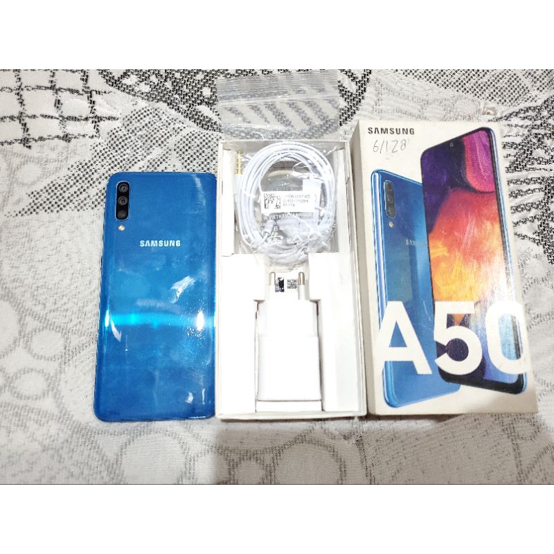 SAMSUNG GALAXY A50 RAM 6/128GB DUAL SIM EX SEIN SECOND FULLSET NO MINUS