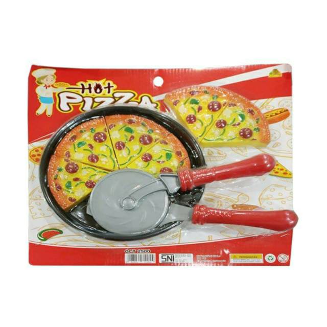 Mainan Anak Pizza Potong Hot Pizza Set OCT-2500