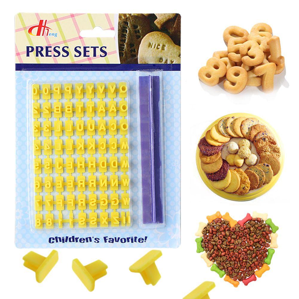 R-FLOWER Cetakan Kue Kering New Bakeware Cutter Cetakan Huruf Angka