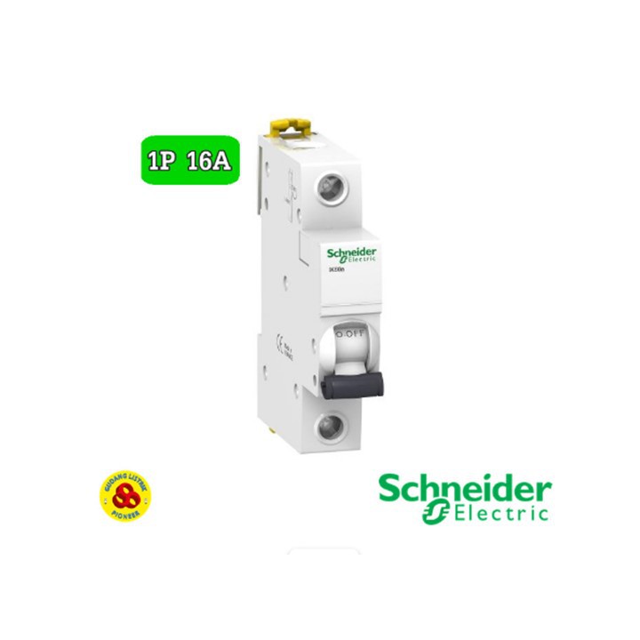 Schneider MCB 1P 16A Acti9 iK60A A9K14116 4,5kA MCB 1 Phase 16 Amp