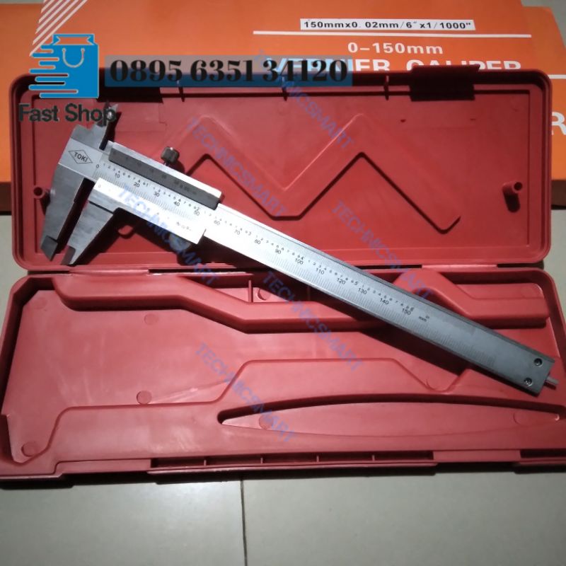 

SigmatToki Alat ukur jangka sorong 6 inch Sigmat manual merk toki 150 mm