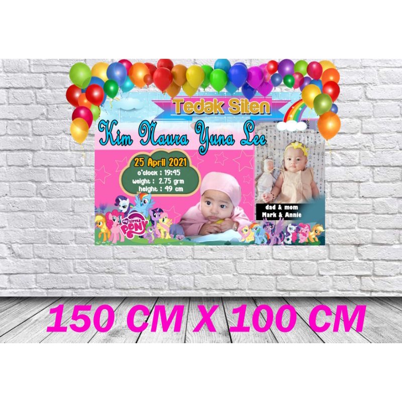 BANNER BACKDROP TEDAK SITEN ULTAH DESAIN GRATIS