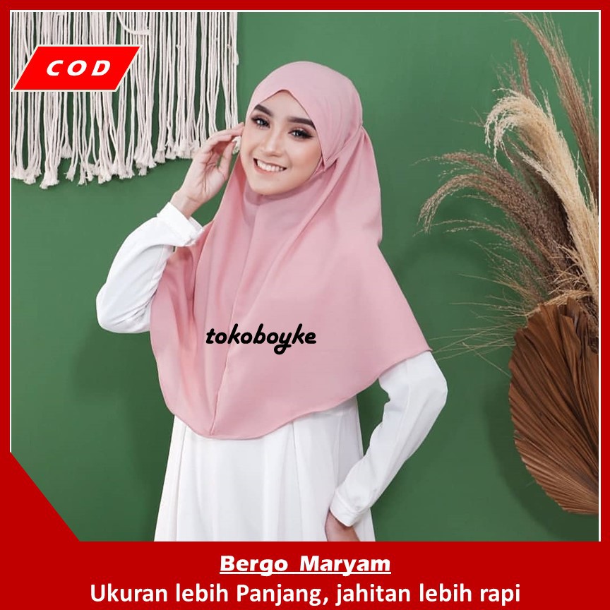 Hijab Jilbab Khimar Non Pet Mahira Murah Wolfis/J-9