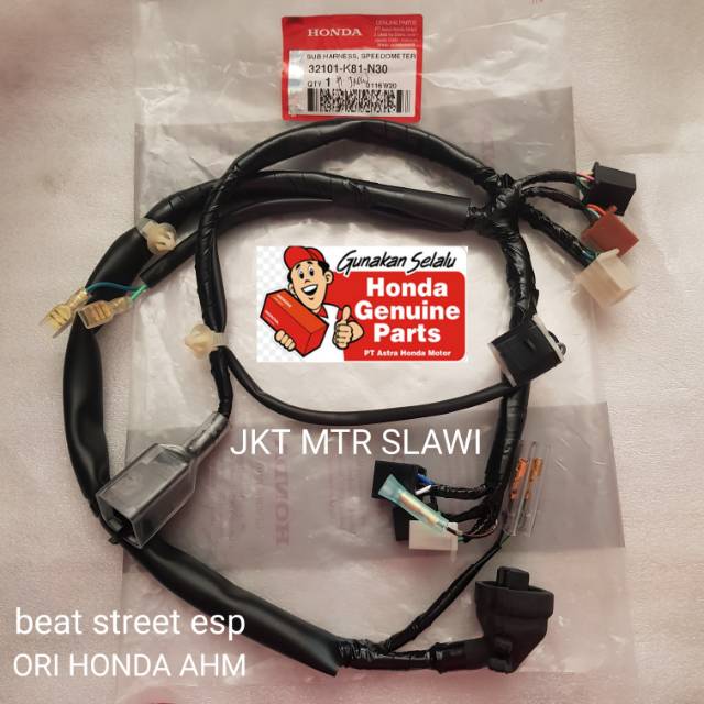 32101-K81-N30 Sub harness speedometer kabel speedometer spido beat street  esp ori Honda