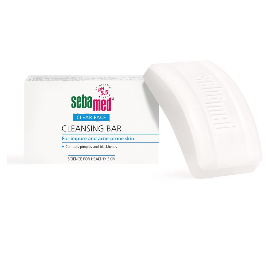 SEBAMED Clear Face Cleansing Bar 100 gr g Facial Wash Sabun Cuci Muka