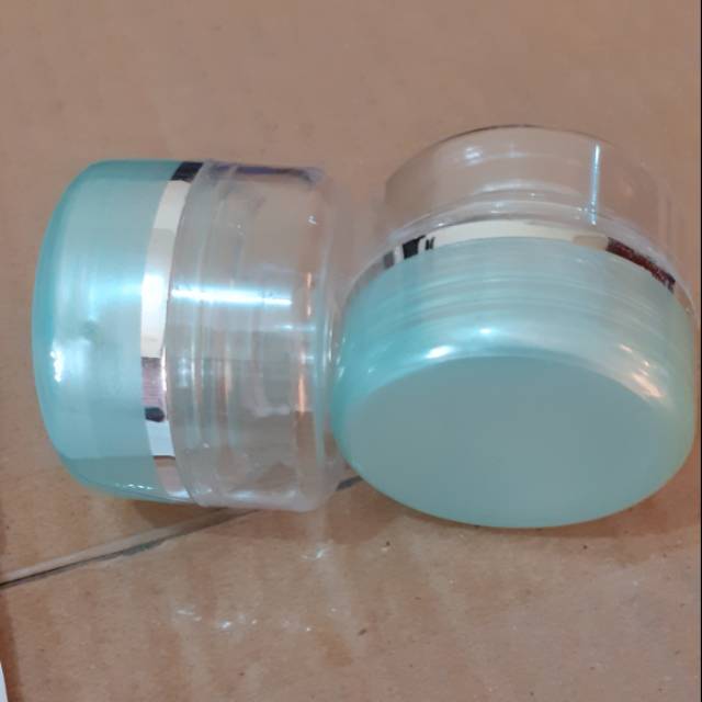 Pot ADHA ijo transparan list silver 20 gr