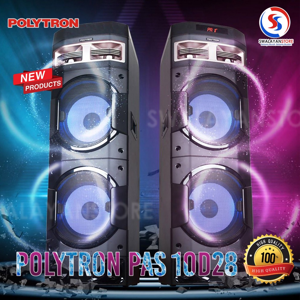 Speaker Polytron PAS 10D28 10D28 SUPER NGEBASS